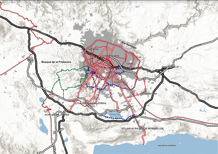 mapa vialidades alternas Lopez mateos