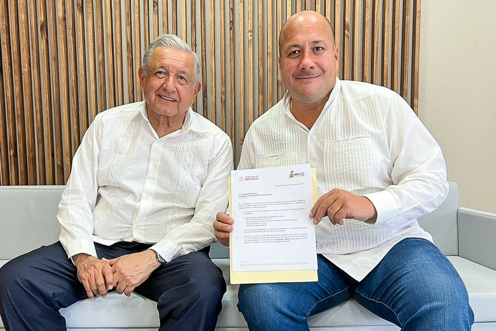enrique alfaro y AMLO