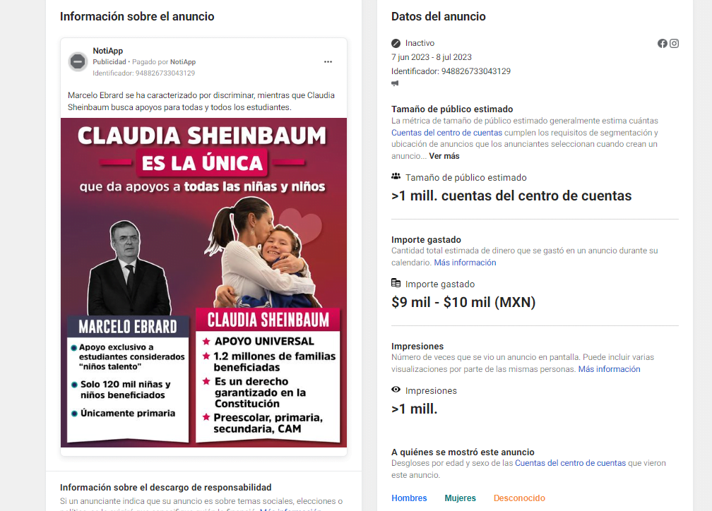 anuncio de Claudia Sheinbaum contra Marcelo Ebrard