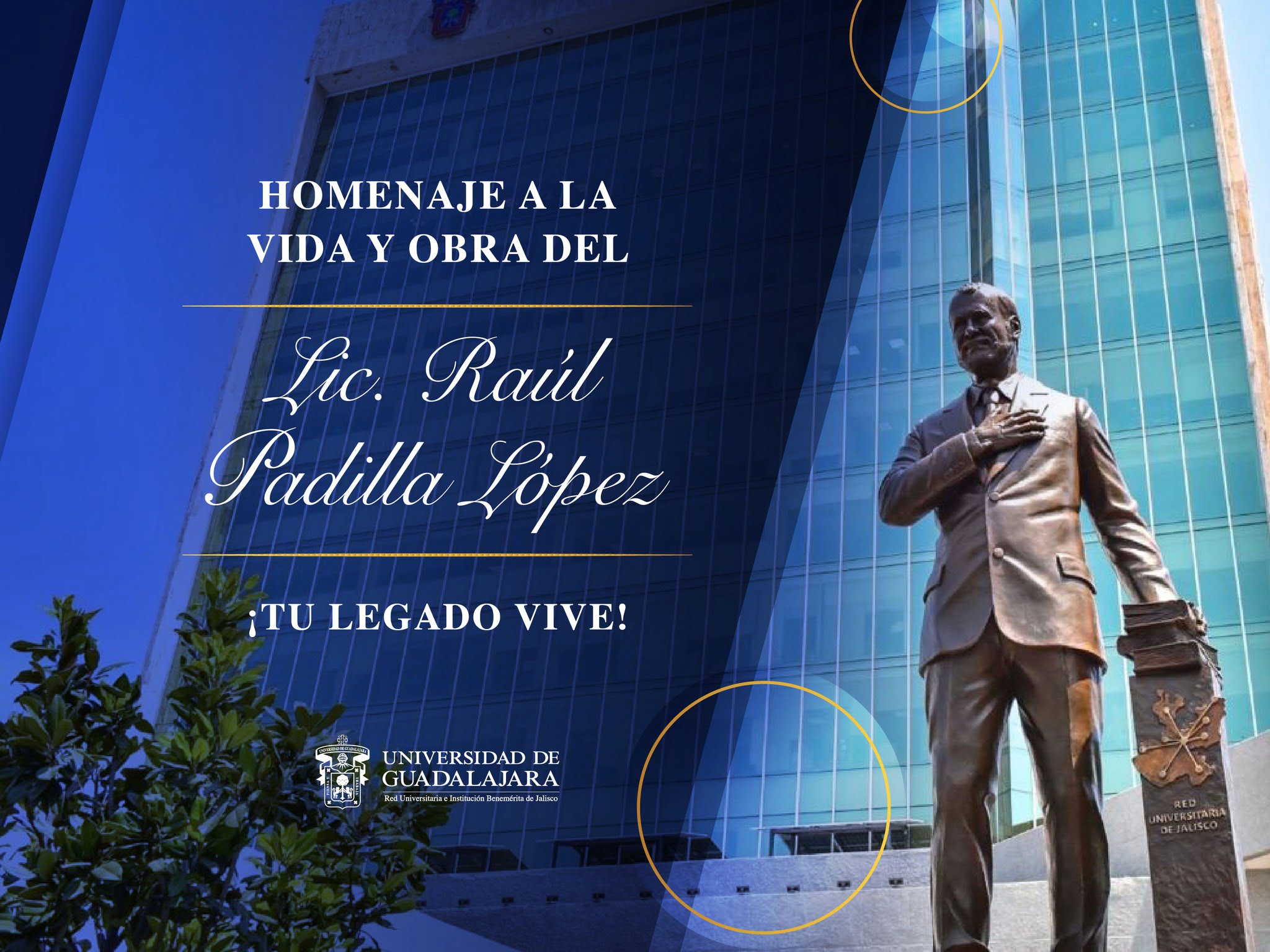 raul padilla estatua universidad de Guadalajara