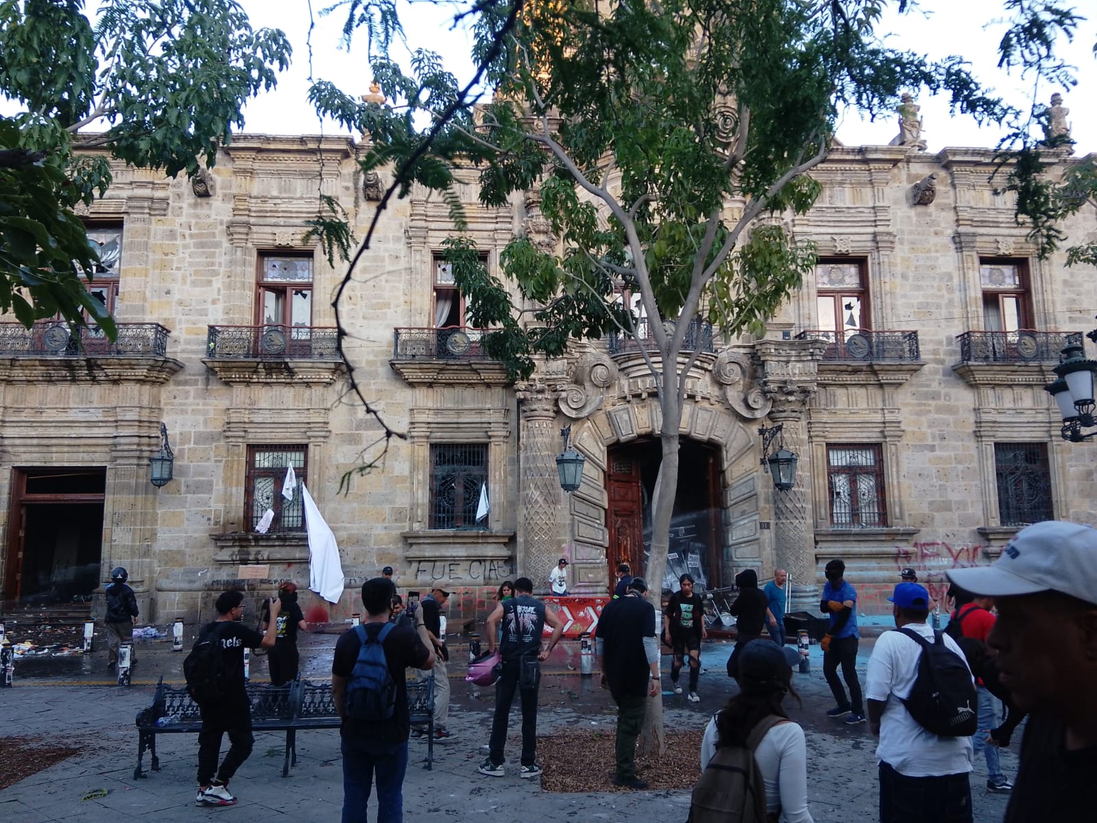 ¿La seguridad y el operativo en la marcha pacífica dónde quedaron?